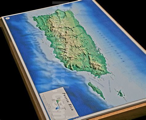 Relief Maps - Puerto Rico Relief Map - Howard Models