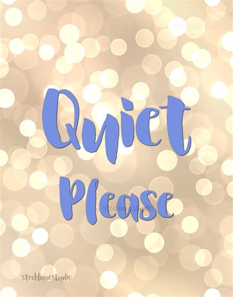 Printable Quiet Please Sign for Library Shhh Do Not Disturb - Etsy