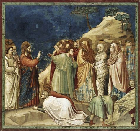 Raising of Lazarus - Fresco by Giotto