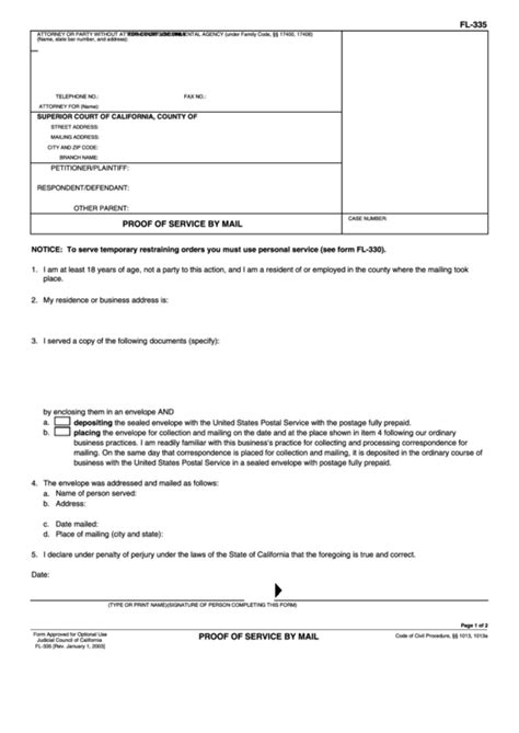 Verification Fillable California Court Forms - Printable Forms Free Online