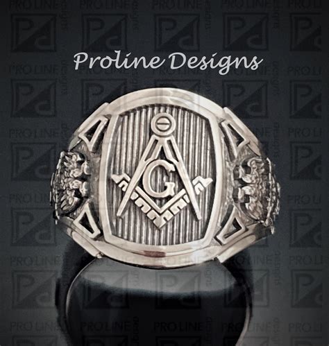 Scottish Rite Masonic Ring in Sterling Silver ~ Cigar Band Style 026s ...