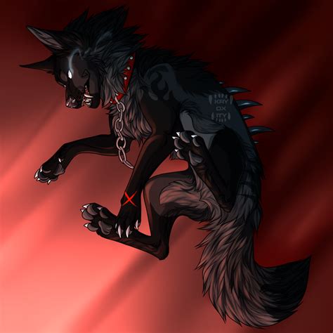 Gift - Hellhound | Demon wolf, Anime wolf, Fantasy wolf