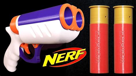 Double Barrel Nerf Dart Blasting Shotgun Pistol with Shells! - YouTube