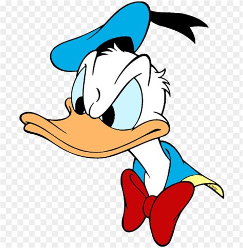 Donald Duck Clipart Duck Face - Donald Duck Angry Face PNG Transparent ...