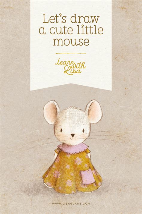 How to draw a cute little mouse character in Procreate - Lisa Glanz