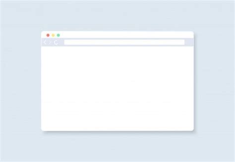 Clean and Modern Web Browser Window