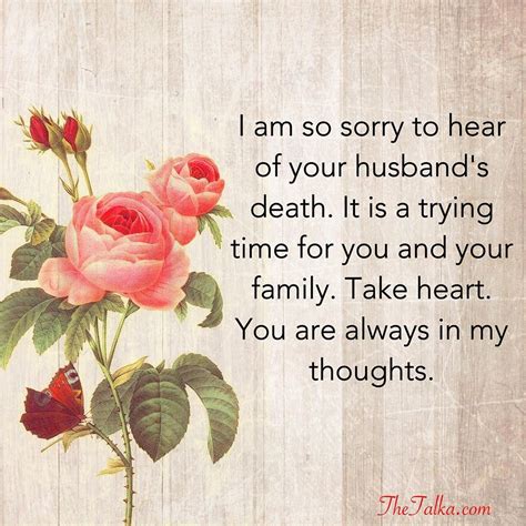 Sympathy Quotes For Loss Of Husband