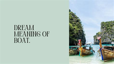 Dream meaning of boat. - MELTBLOGS