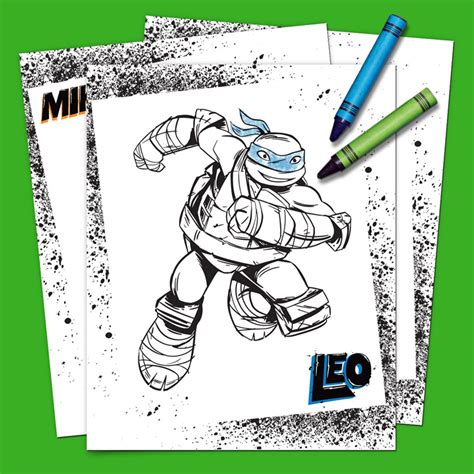 Teenage Mutant Ninga Turtles Coloring Pages