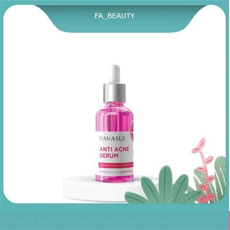 Fa_beauty Hanasui Anti Acne Serum New Look & Improved Formula. | Shopee ...