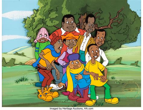 Fat Albert And The Cosby Kids Production Cel And Master Painted