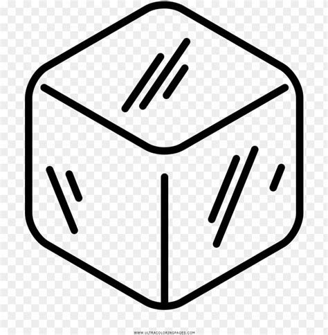 Free download | HD PNG ice cube coloring page ice cube clipart black ...