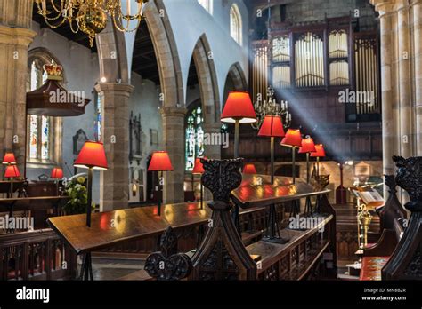 Lancaster Priory Church. Lancaster Lancashire UK Stock Photo - Alamy