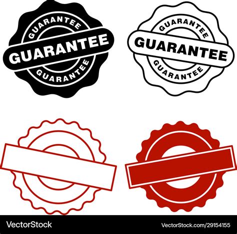 Guarantee rubber stamp icon design templates Vector Image