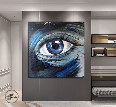 Eye Wall Art Eye Oil Painting on Canvas Large Wall Art - Etsy