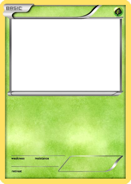 BW Grass basic Pokemon card blank by The-Ketchi on DeviantArt