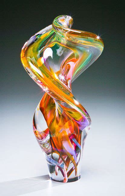 Helix Twist Sculpture | Goldhagen Studios Glass | American Crafts ...