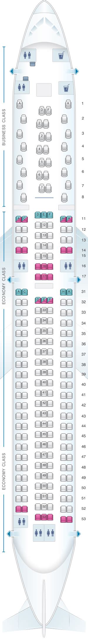 Seat Map Air Astana Boeing B767 300 ER | SeatMaestro