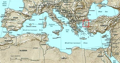 Dardanelles Strait On World Map - Map Of Rose Bowl