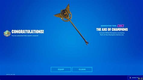 How to get the Pickaxe of Champions in Fortnite Chapter 2 Season 8