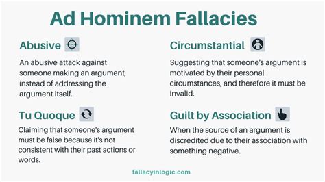 Ad Hominem: When Personal Attacks Become Fallacious - Fallacy In Logic