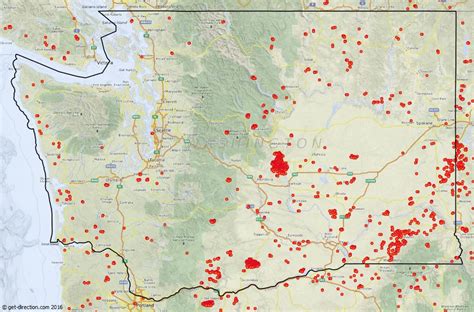 Interactive Wildfire Map Washington