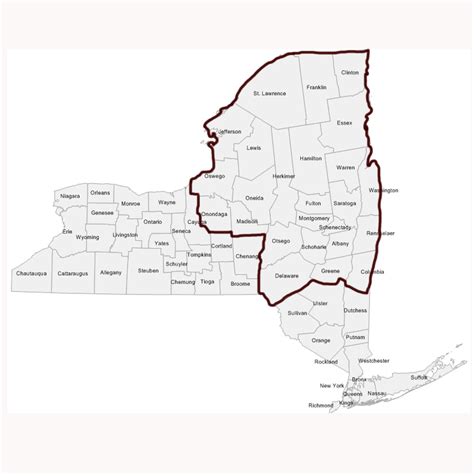 NY Upstate County Map | English (US)