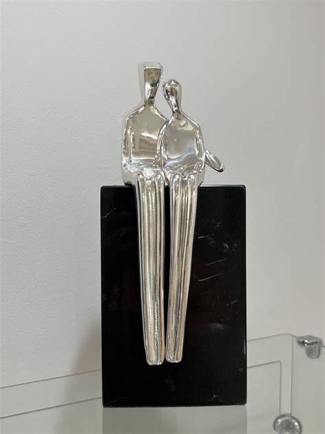 Large silver sculpture, 999 fine silver gloss finish. - Yenny Cocq ...