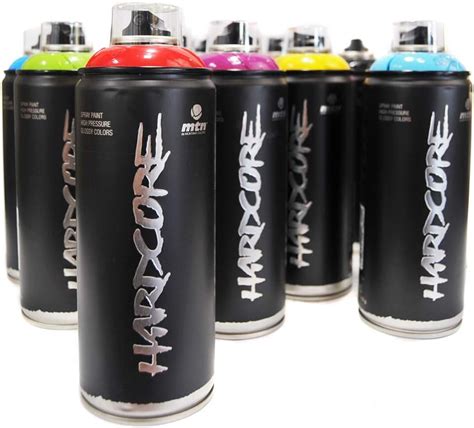 MTN Hardcore 2, vernice spray, set di 12 colori popolari per graffiti ...