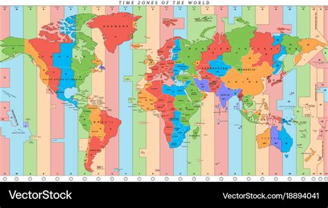 High Resolution World Time Zones - WoodsLima