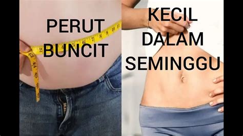 Cara mengecilkan perut buncit dalam seminggu - YouTube