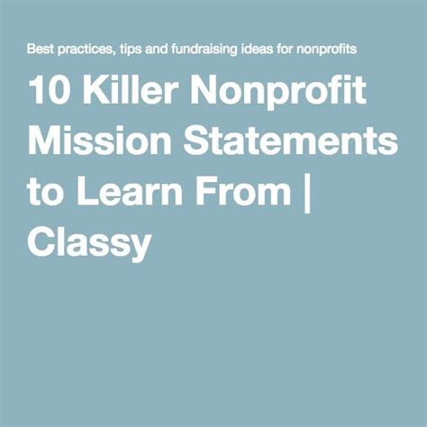 15 Exceptional Nonprofit Vision Statement Examples | Mission statement ...