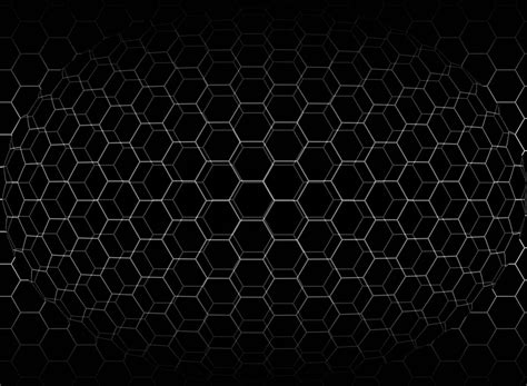 Honeycomb Pattern Black