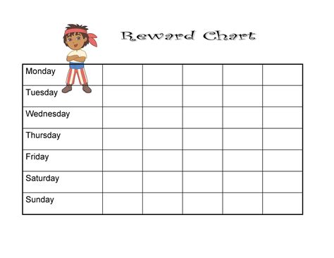 Blank Reward Chart Template New Reward Chart For Kids Template | Images ...