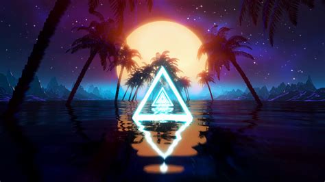 Retro Futuristic Synthwave Landscape Stock Motion Graphics SBV ...