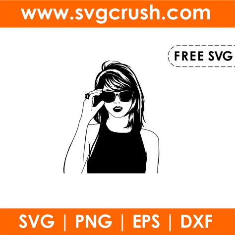 Taylor Swift Silhouette Svg