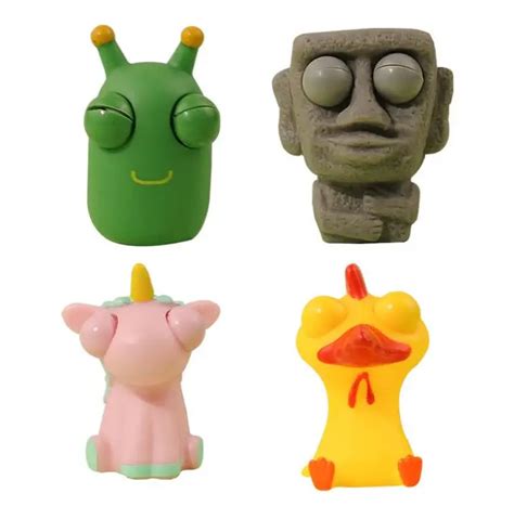 Kids Toy 2023 Art Creativity Animals With Pop Out Eyes Fun Squeeze ...