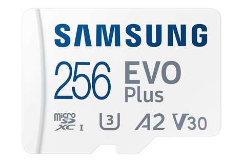 Samsung EVO Plus 256GB microSDXC UHS-I U3 130MB/s Full HD & 4K UHD ...