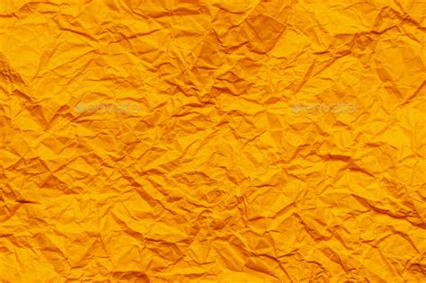 Orange crumpled paper background Stock Photo by kenishirotie | PhotoDune