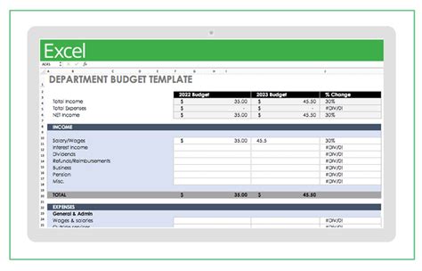 Paper & Party Supplies Templates Monthly Budget Planner Monthly Budget ...