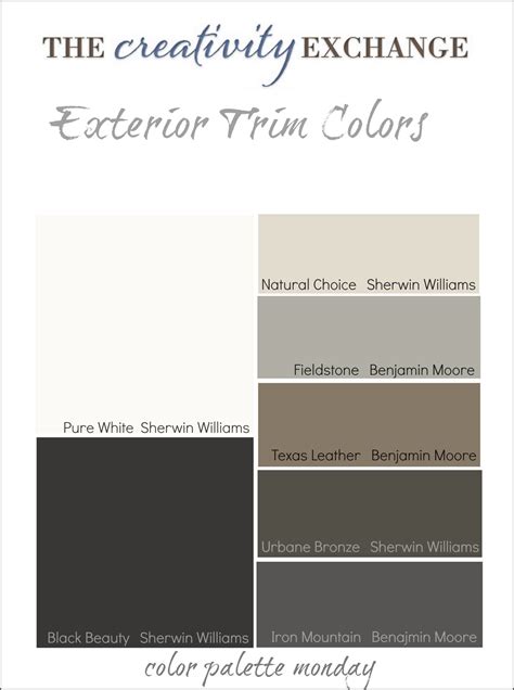 Tips and Tricks for Choosing Exterior Trim Colors {Color Palette Monday}..