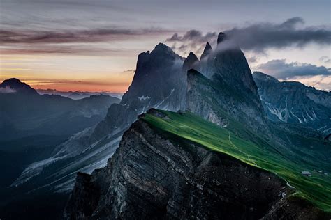 Seceda classic view point, South Tyrol, Italy