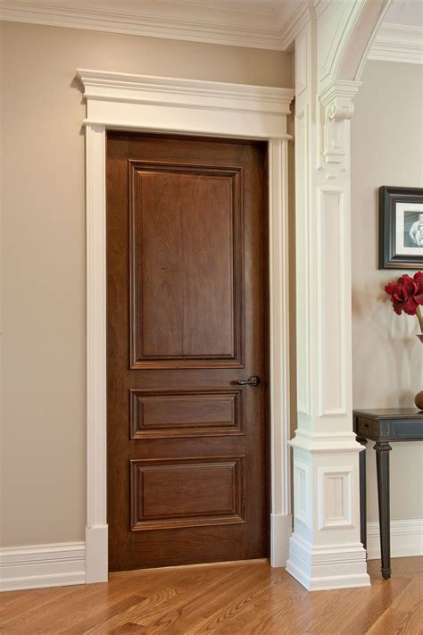 Interior Door - Custom - Single - Solid Wood with Walnut Finish ...