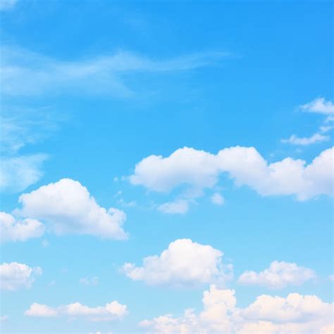 Premium Photo | Light blue sky with white clouds, may be used as background