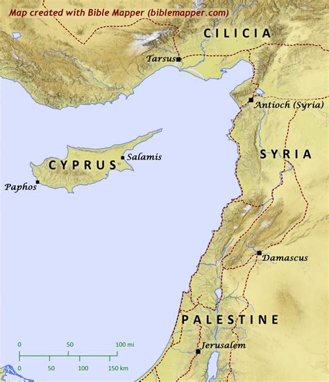 Cilicia, Cyprus, and Syria – Bible Mapper Atlas