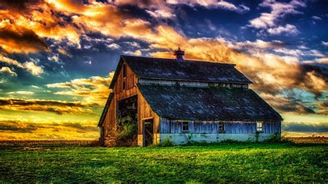 Barn Sunset Wallpapers - Wallpaper Cave