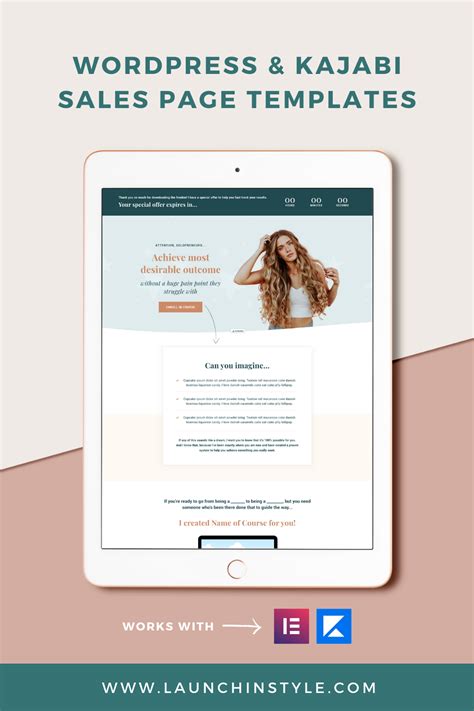 Kajabi Sales Page Templates