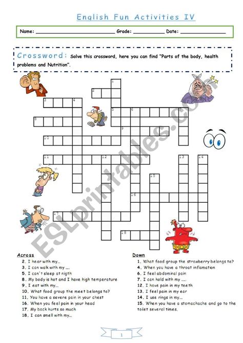 English Activity Worksheets