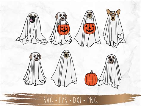 Сute Ghost Dog Svg Boo Svg Halloween Svg Files for Cricut - Etsy