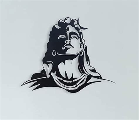 Buy Lord Shiva Adiyogi Metal Wall Art Online in India at Best Price ...